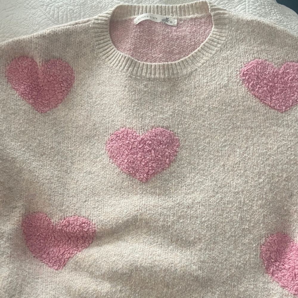 Altar'd State Juliet Heart Sweater